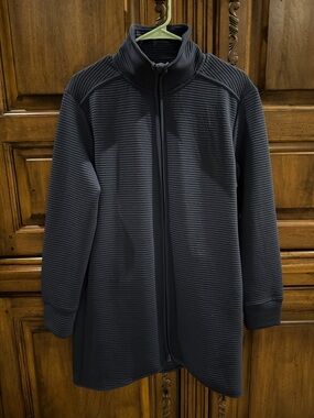 MPG Ribbed Full-Zip Jacket - Slate Blue - NWT - Medium